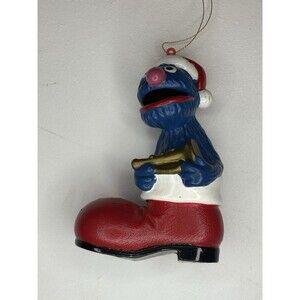 VGUC Grover Santa Boot Christmas Ornament Sesame Street Muppets Jim Henson